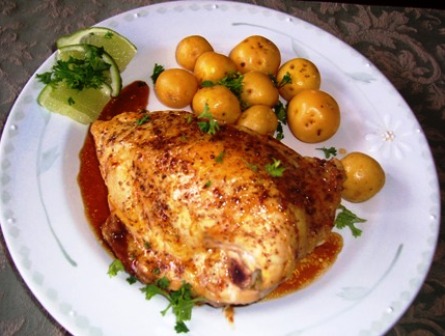 Pollo Asado con Limon y Miel Chicken with Honey and Lime
