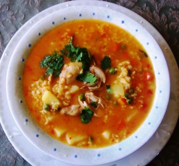 vegetable rice soup