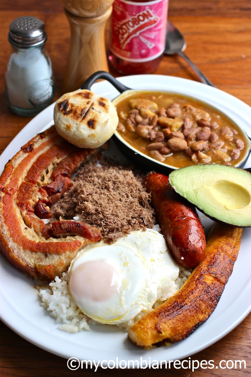 Receta de Bandeja Pisa Colombia