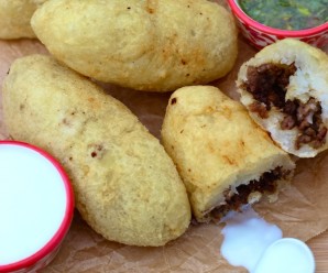 Meat and Cheese Stuffed Yuca