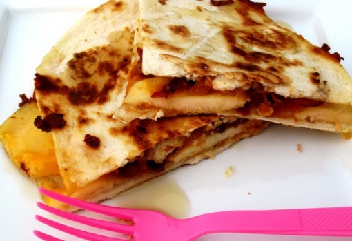 Apple- Bacon Quesadilla