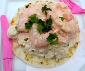 Arepa con Atun y Camarones