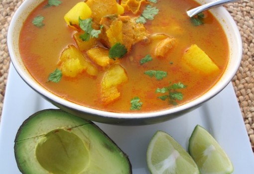 Mondongo y aguacate