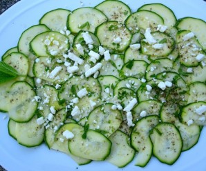 Zuchinni Carpaccio