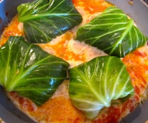 Stuffed Cabbage Cooking