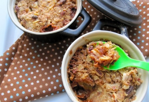 Chocolate and Banana crumble