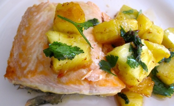 Salmon with Pineapple Salsa