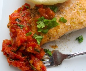 Salmon with Hogao