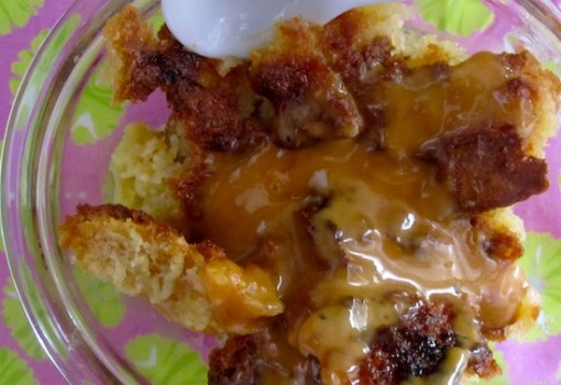 Bread-Pudding-with-Dulce-de-leche-sauce