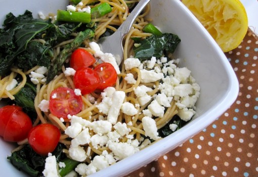 Pasta with kale