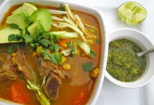 cuchuco de Maiz con espinazo