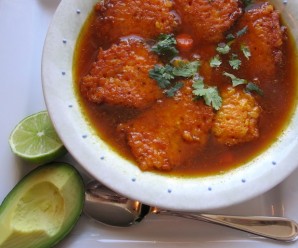 (Colombian Rice fritters Soup)