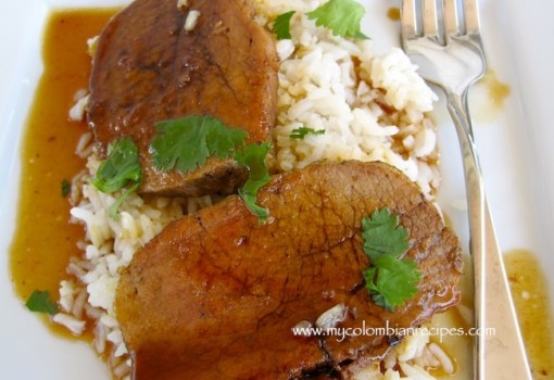 Muchacho con Melao de Panela (Beef with Cane Sugar Syrup)