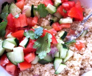 Quinoa salad with Avocado, Tomato and Cucumber