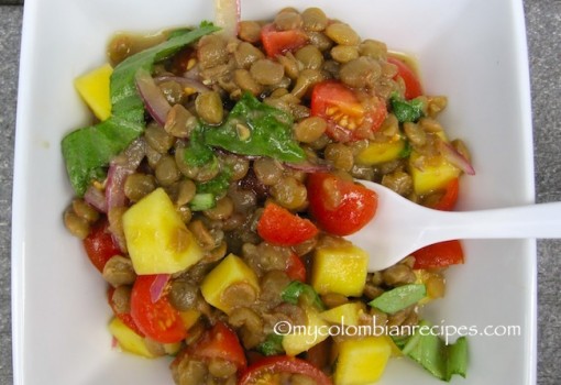 Lentils and Mango Salad