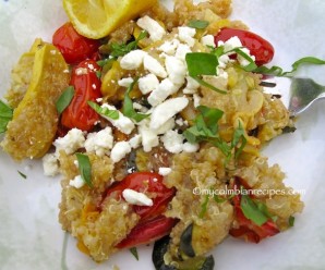 Quinoa con Vegetales Asados (Quinoa with Roasted Vegetables)