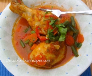 Pollo Guisado a la Jardinera (Braised Chicken with Vegetables)