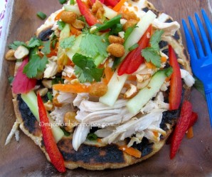 Arepa Thai de Pollo (Thai Chicken Arepa)