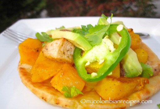 Roasted Butternut Squash, Apple and Jalapeño Flatbread