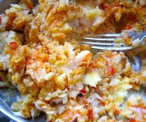 Torta de Pescado mixture