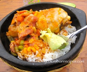 Estofado de Pollo con Tocineta (Chicken Stew with Bacon)
