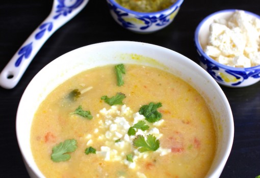 Locro Nariñense (Potato and Cheese Soup) |mycolombianrecipes.com