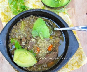 Sopa de Lentejas y Quinua