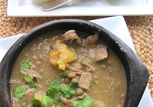 Sancocho o Sopa de Guandú (Pigeon Peas Colombian Soup)|mycolombianrecipes.com