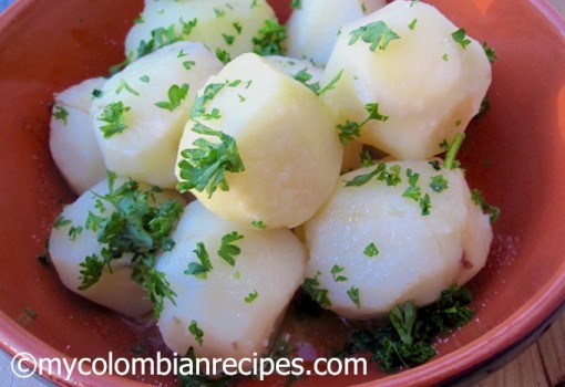 Papas al Perejil (Steamed Potatoes with Parsley)