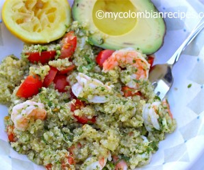 Quinoa, Shrimp and Chimichurri Salad