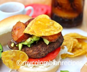 Receta hamburguesa Colombiana