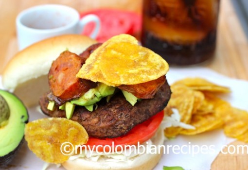 Receta hamburguesa Colombiana