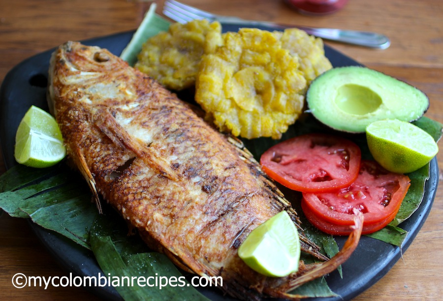 Pescado Frito Colombiano (Stegt hel fisk på colombiansk vis)