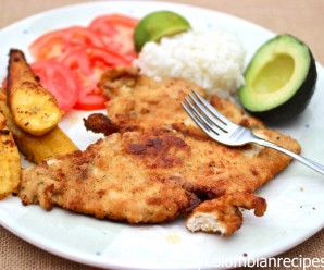 Chuleta de Pollo (Colombian-Style Breaded Chicken Breast)