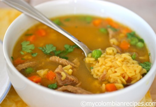 Sopa de Letras con Carne (Alphabet Soup)