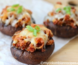Mushrooms Stuffed with Chorizo