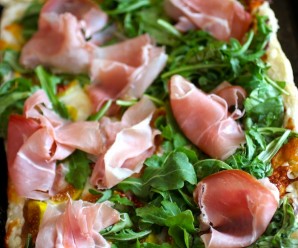 Arugula, Fig and Prosciutto Tart
