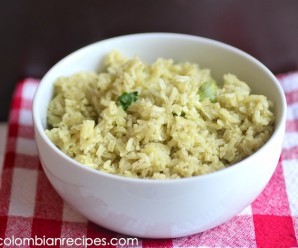 Arroz con Cilantro (Cilantro Rice)-My Colombian Recipes