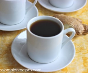 Agua de Panela con Jengibre (Sugar Cane and Ginger Drink)