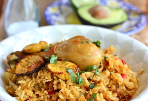 Arroz Atollado de Pollo y Chorizo (Creamy Rice with Chicken and Chorizo)