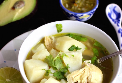 Caldo de Pollo con Papa ( Chicken and Potatoes Broth) |mycolombianrecipes.com