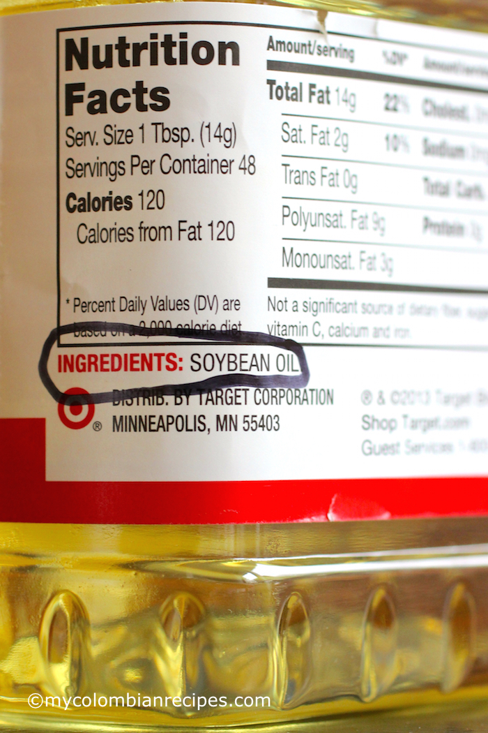 Soybean Oil My Colombian Recipes