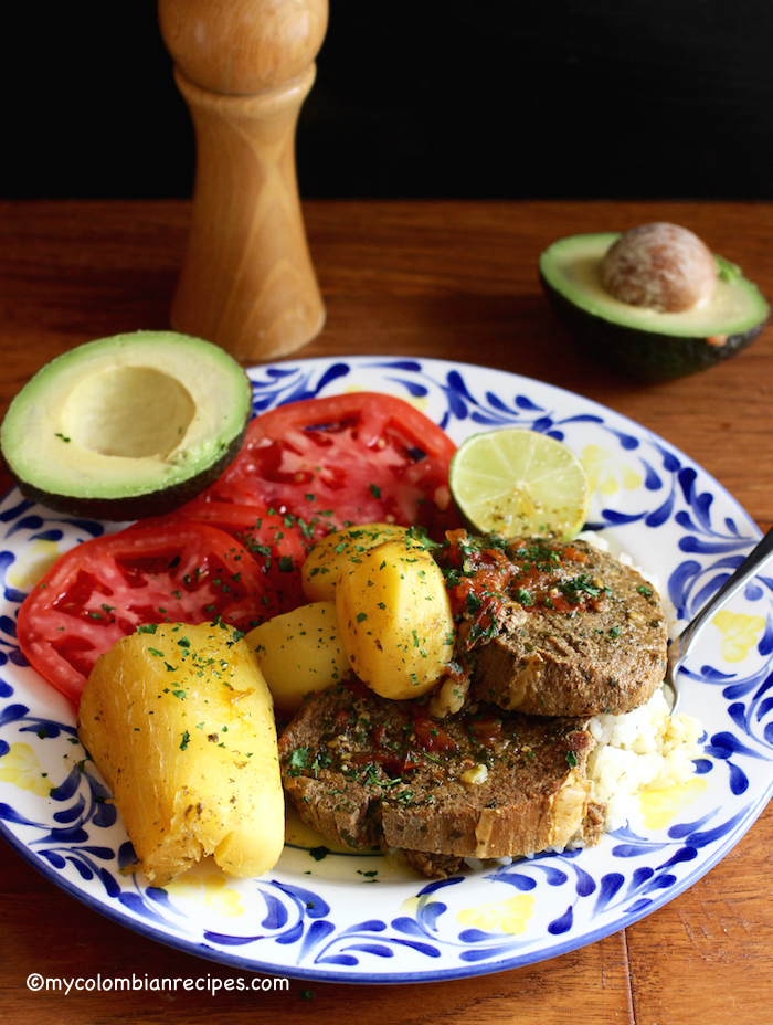Sudado de Posta o Muchacho (Beef Round Steak Stew) | My Colombian Recipes