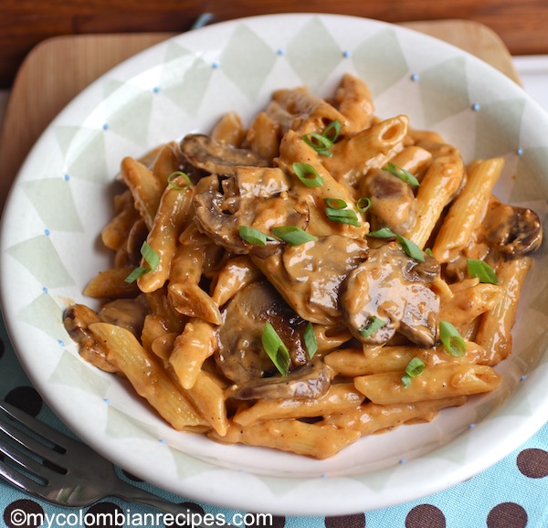 pasta with portobello