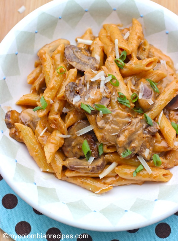 pasta with portobello