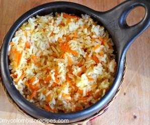 This Rice with Carrots (Arroz con Zanahoria) is very easy to make and popular in Colombian homes.|mycolombianrecipes.com