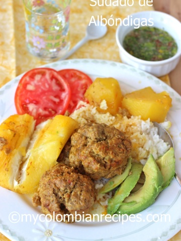 Sudado de albondigas-recetas colombianas