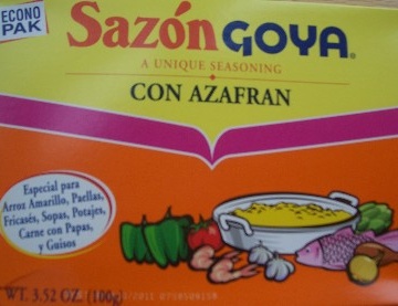 Sazon Goya with Azafran|mycolombianrecipes.com