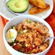 Arroz Atollado (Colombian-Style Pork Risotto)|mycolombianrecipes.com