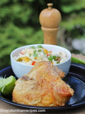 Chicken with Honey and Lime (Pollo al Limón y Miel) |mycolombianrecipes.com